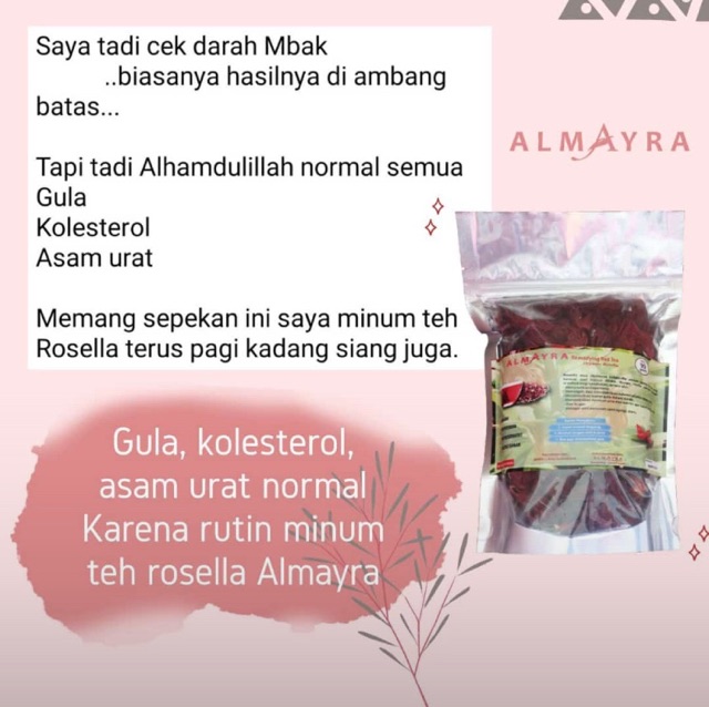 Cek Manfaat Teh Rosella Untuk Asam Urat 