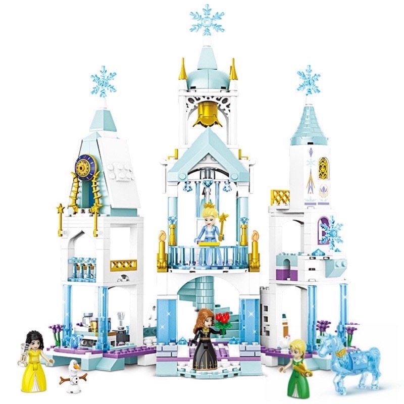 Mainan Seri Frozen Princess Elsa Dan Anna Ice Castle Besar