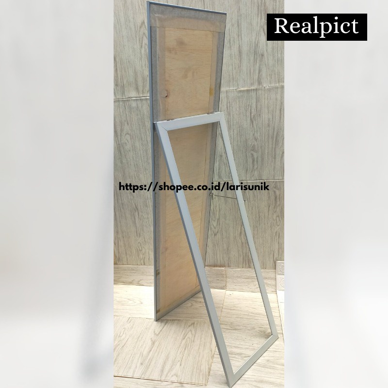 Kaca Cermin Full Body Aesthetic Cermin Standing Mirror Dinding Minimalis Rias Dekorasi Rumah UK.127 X 30 CM Termurah-2