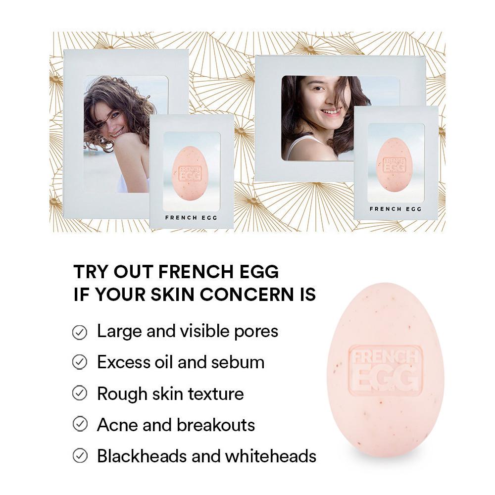 ARENCIA French Egg Cleansing Bar 100gr Zero Waste Solid