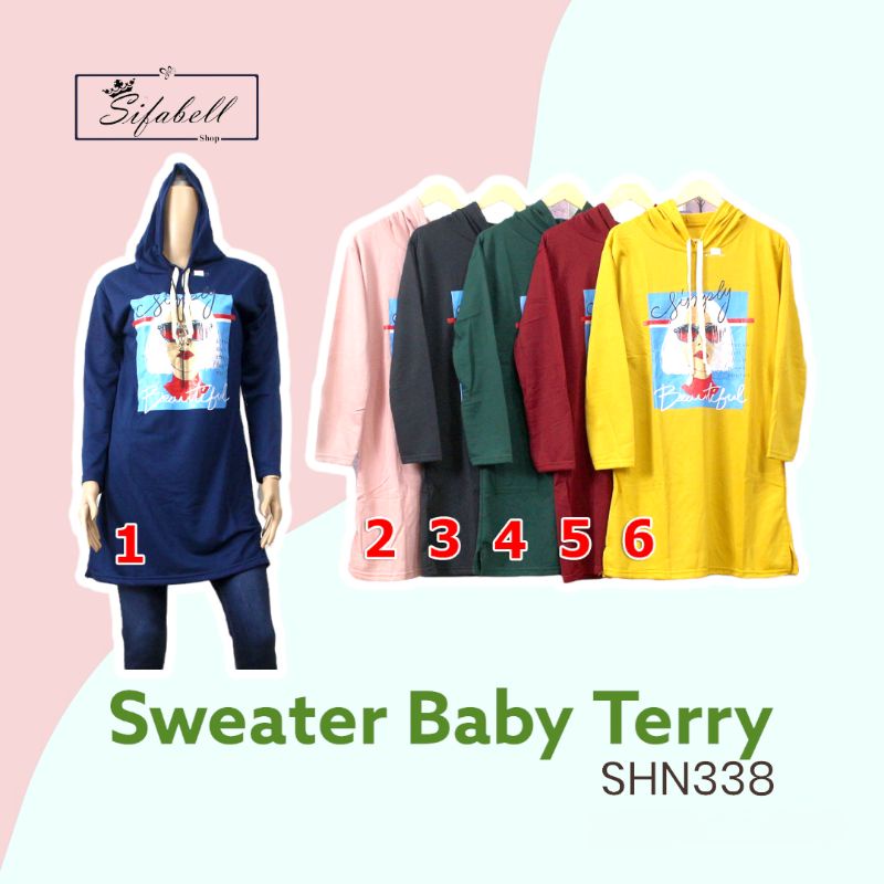 SWEATER SIMPLY BEAUTIFUL BABY TERRY / HOODIE JUMPER WANITA