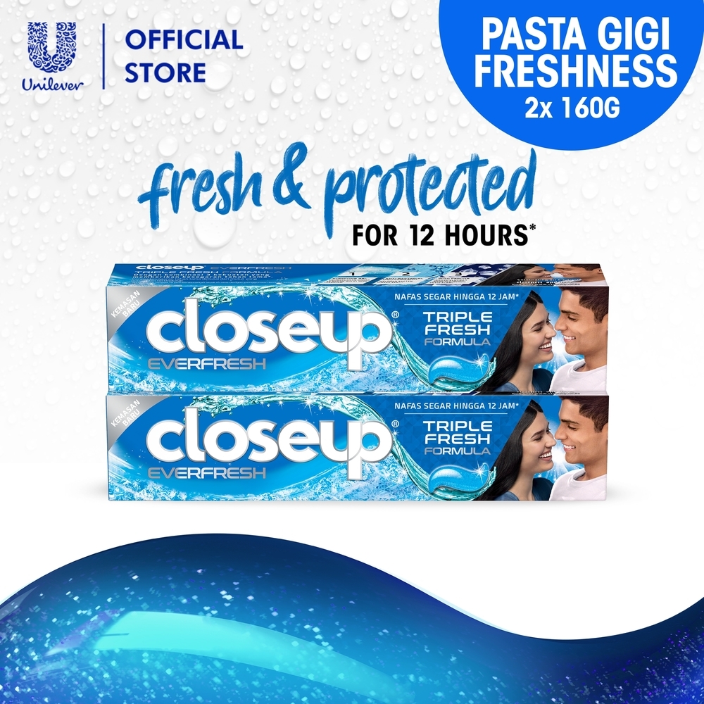 Closeup Pasta Gigi Everfresh Icy White 160 gr Close Up Toothpaste