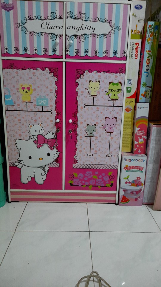 Lemari Pakaian Anak Karakter Charmy Kitty Wd 1311 Cmy