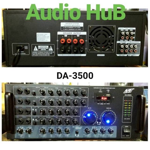 AMPLI LARAOKE PEWIE DA 3500 II AMPLIFIER PEWIE DA3500II DA3500 II