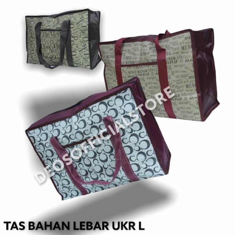 TAS BELANJA TAS SERBAGUNA TAS BAHAN KANTONG DEPAN UKURAN L