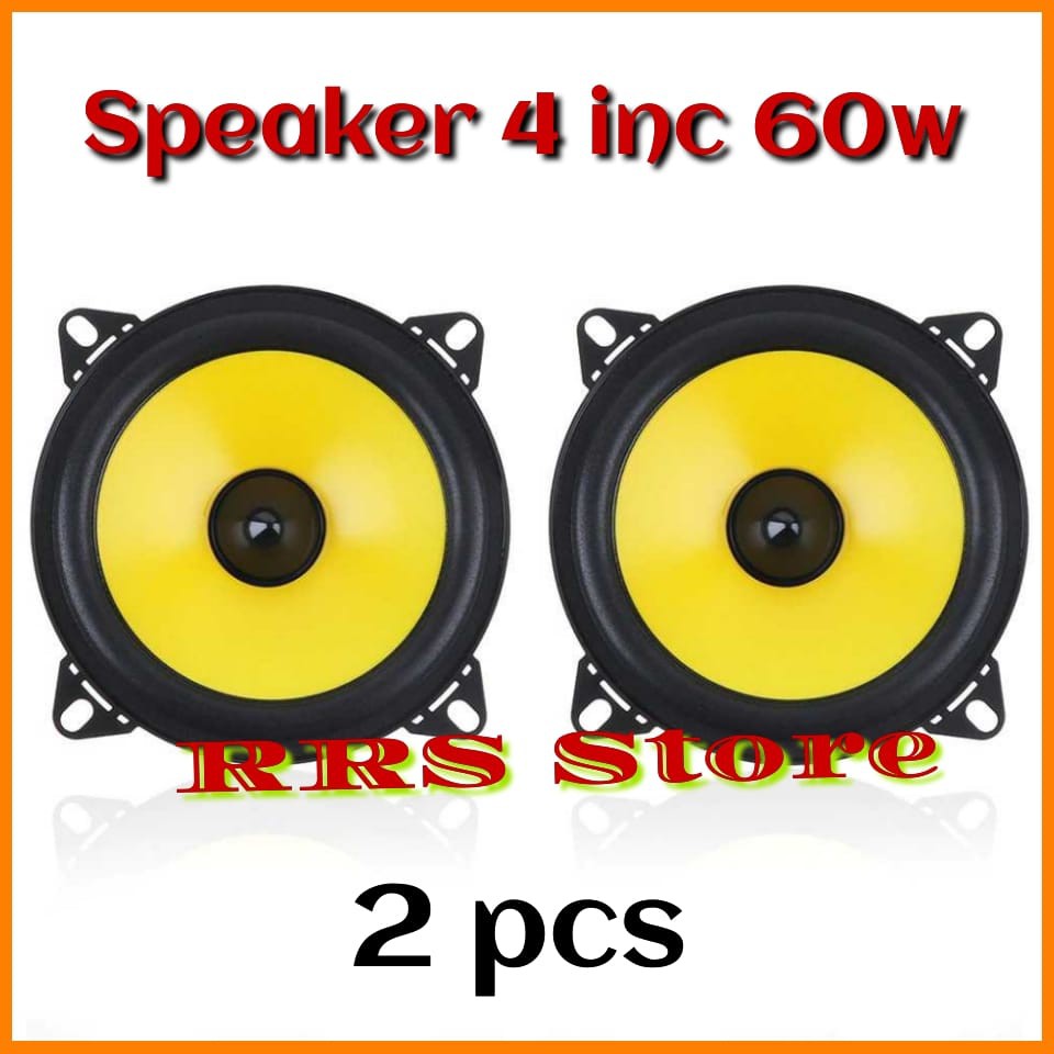 SEPLIKER 4 INC MURAH KUALITAS BAGUS Speaker Subwoofer Mobil Stereo HiFi 4 Inch 60W 2 PCS - LB-PS1401D Speaker mobil yang dapat dipasang pada pintu atau sudut mobil lainnya