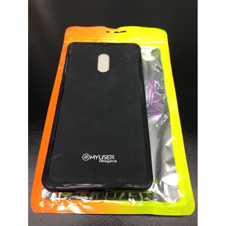 [termurah] Silikon Jelly Newgene Case Nokia 6 Hitam Doff