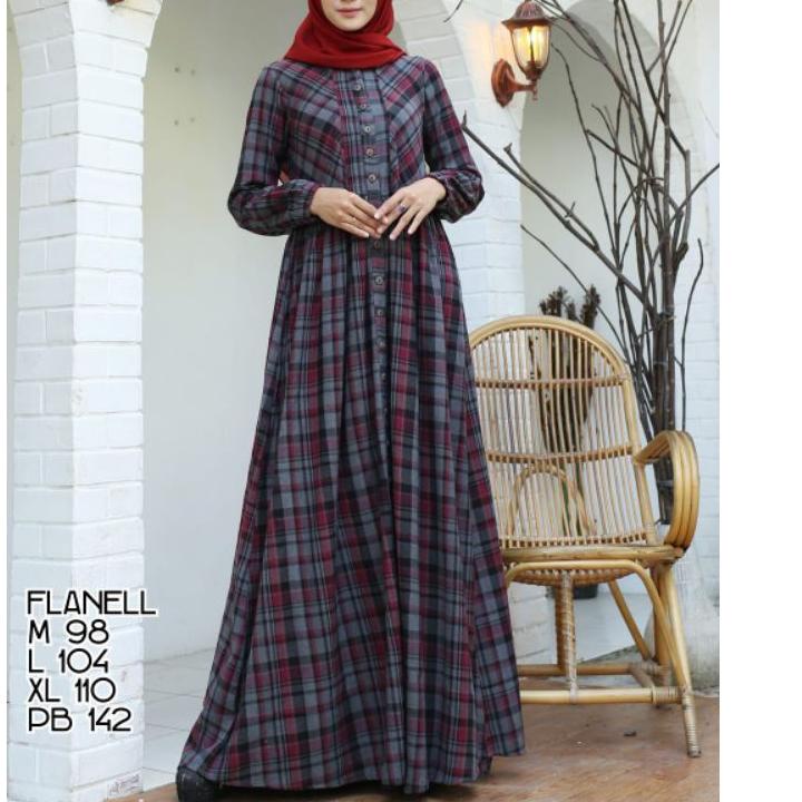 ✷ ⭐AUROJA⭐GAMIS CASUAL TERBARU ORIGINAL ASAKI MAYASARI BAHAN FLANEL IMPORT /GAMIS ☛