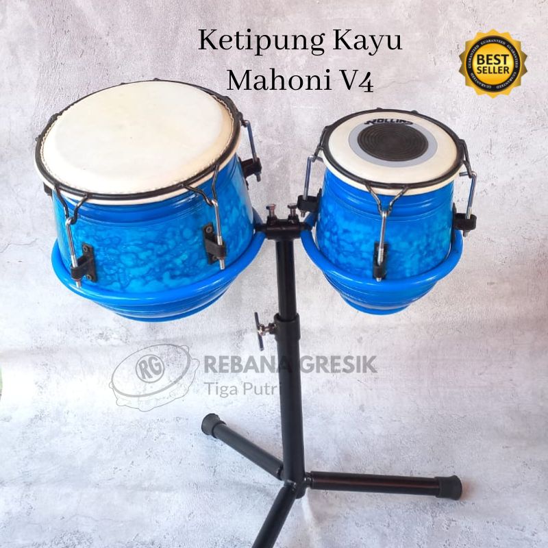 ketipung kendang kendang dangdut gendang dangdut satu set kayu mahoni