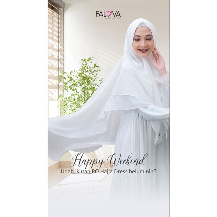 Jilbab Putih Hitam Umroh Haji Manasik Haji - Khimar Jumbo Syar'i - Hijab Instan Jumbo Putih Hitam Ji