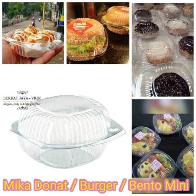 (BURGER ISI 50) Mika Burger/Mika Bento Mini/Mika Snack/Mika Nasi/Tray Burger Mini