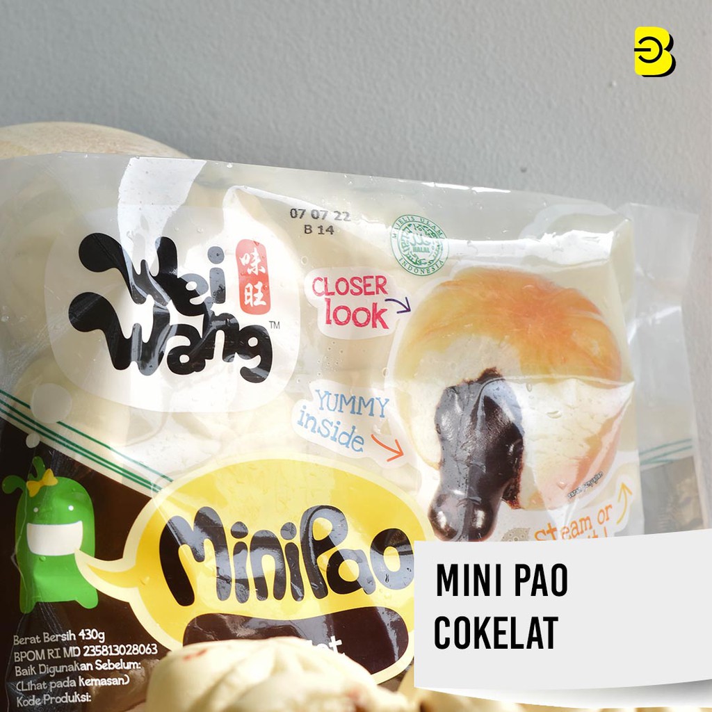 

WEI WANG MINIPAO RASA COKELAT | WEIWANG MINIPAO RASA COKELAT 21pcs