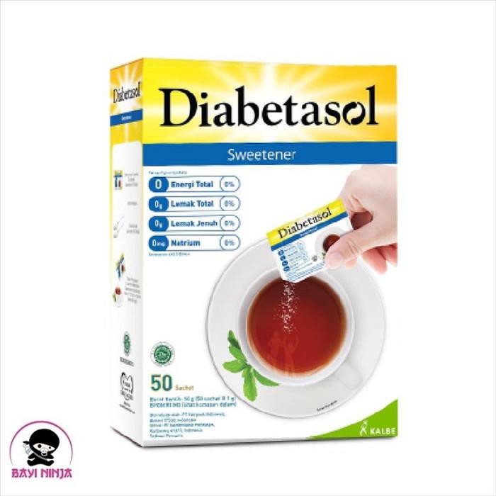 

DIABETASOL Sweetener Gula Diabetes 50 Sachets BERKUALITAS