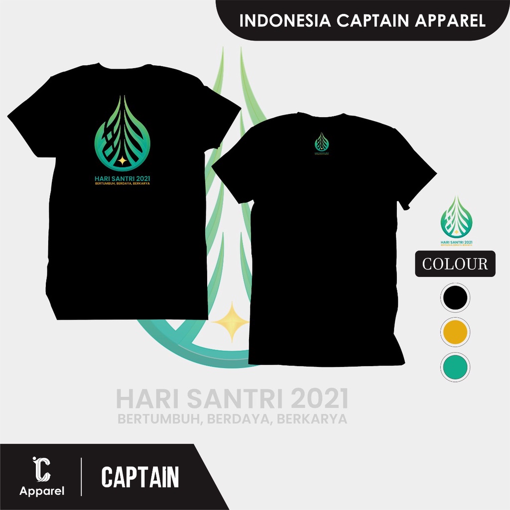 Kaos HARi SANTRI sablon plastisol/Kaos NU/Kaos Hari santri 2021/ Kaos terbaik/Kaos hari santri
