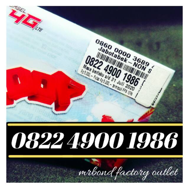 NOMOR CANTIK SIMPATI LOOP 4G KARTU PERDANA TELKOMSEL SERI TAHUN 1986