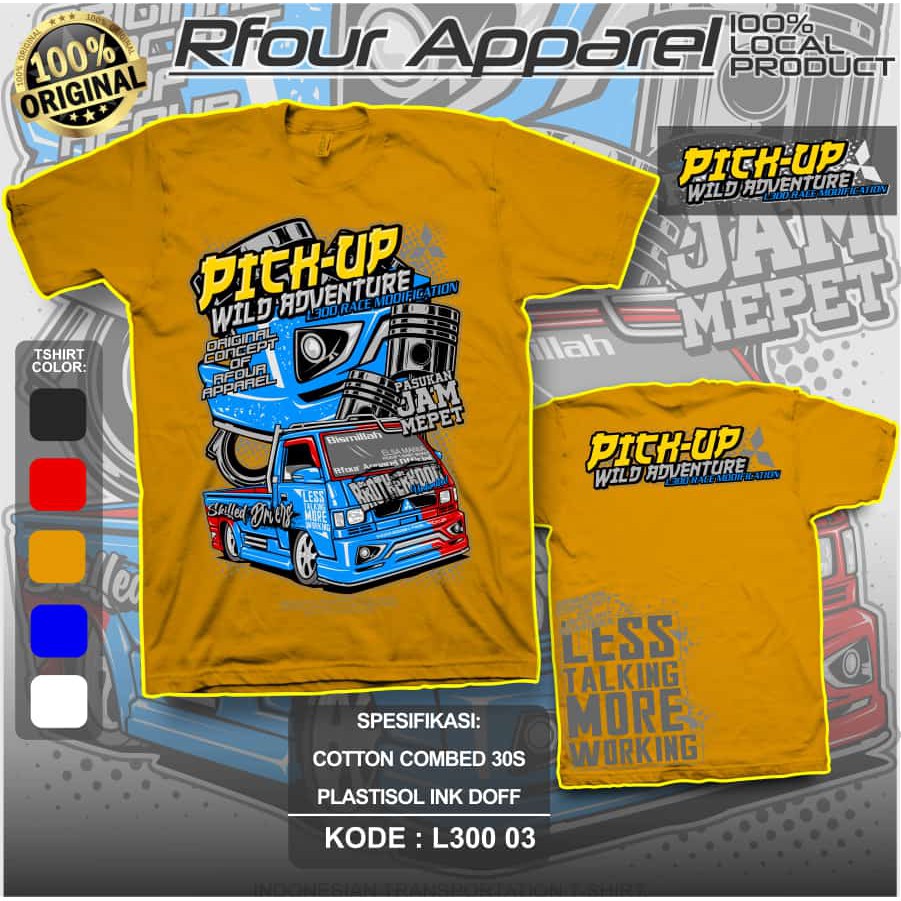 KAOS L 300 MODIFIKASI KAOS PICK L300 ORIGINAL BAJU KAOS ELSA PICK UP DEWASA KAOS MITSUBISHI L 300