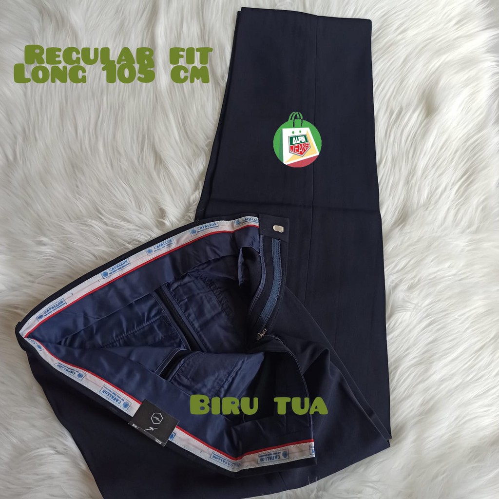 CELANA FORMAL PRIA JCC NAVY BLUE ORIGINAL REGULAR FIT