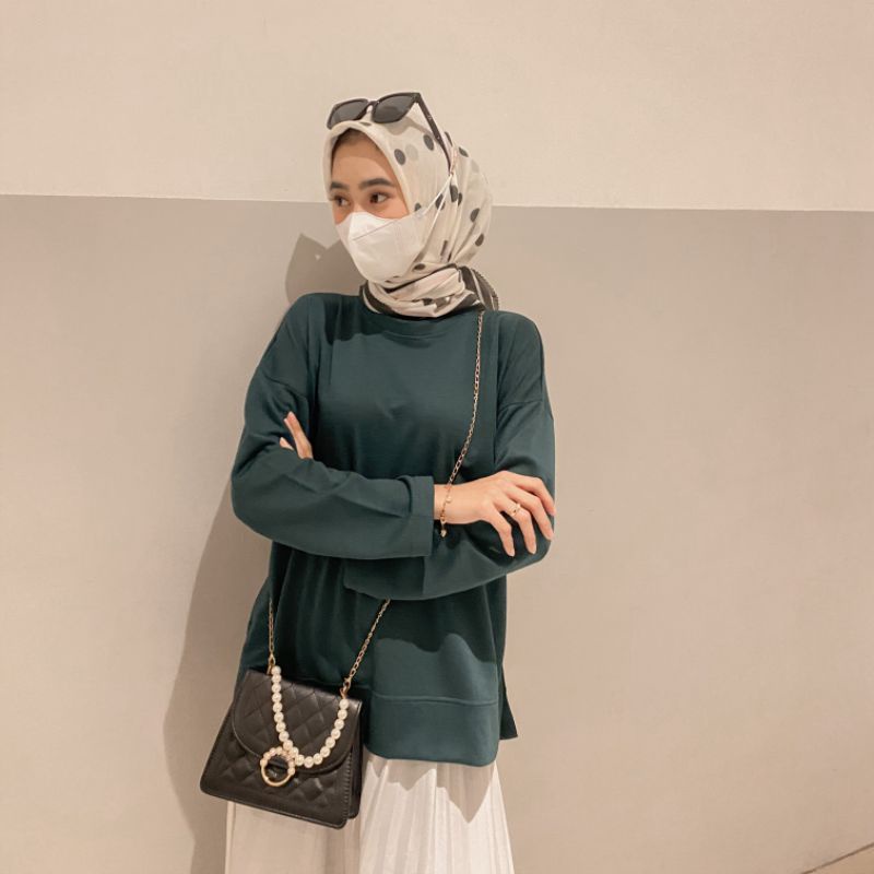 Kania Sweater Lengan Panjang Wanita / Atasan Wanita Long Sleeve