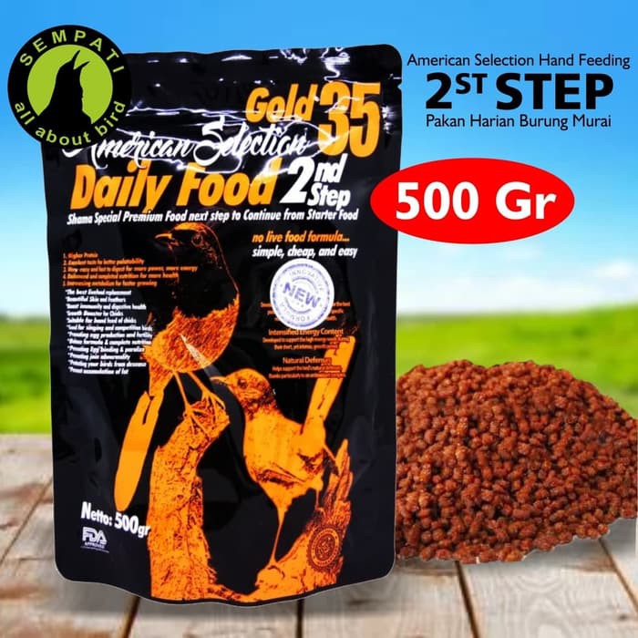 

STARTER FOOD 2 ST STEP 500 GRAM AMS VOER PUR PAKAN BURUNG MURAI