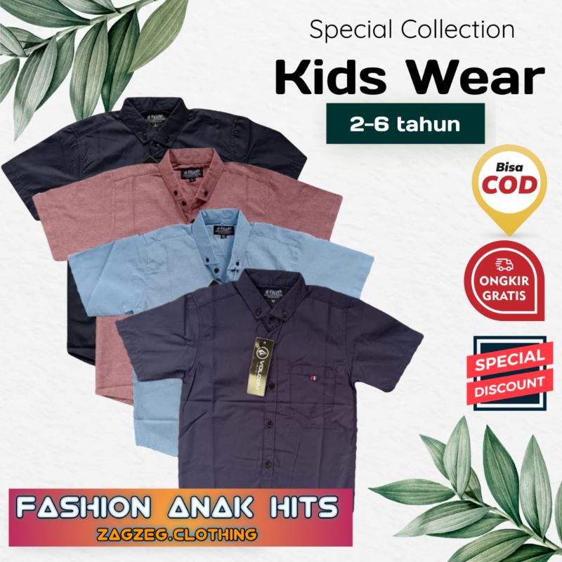 Zagzeg Clothing Kemeja Anak Polos Lengan Pendek Poplin Oxford Size M L XL XXL Kemeja Anak Laki Laki Polos Warna Army Putih Navy Maron Maroon Dusty Hitam Biru Hijau Tosca Softping Soft blue Abu Kemeja Anak Cowok Keren Kekinian