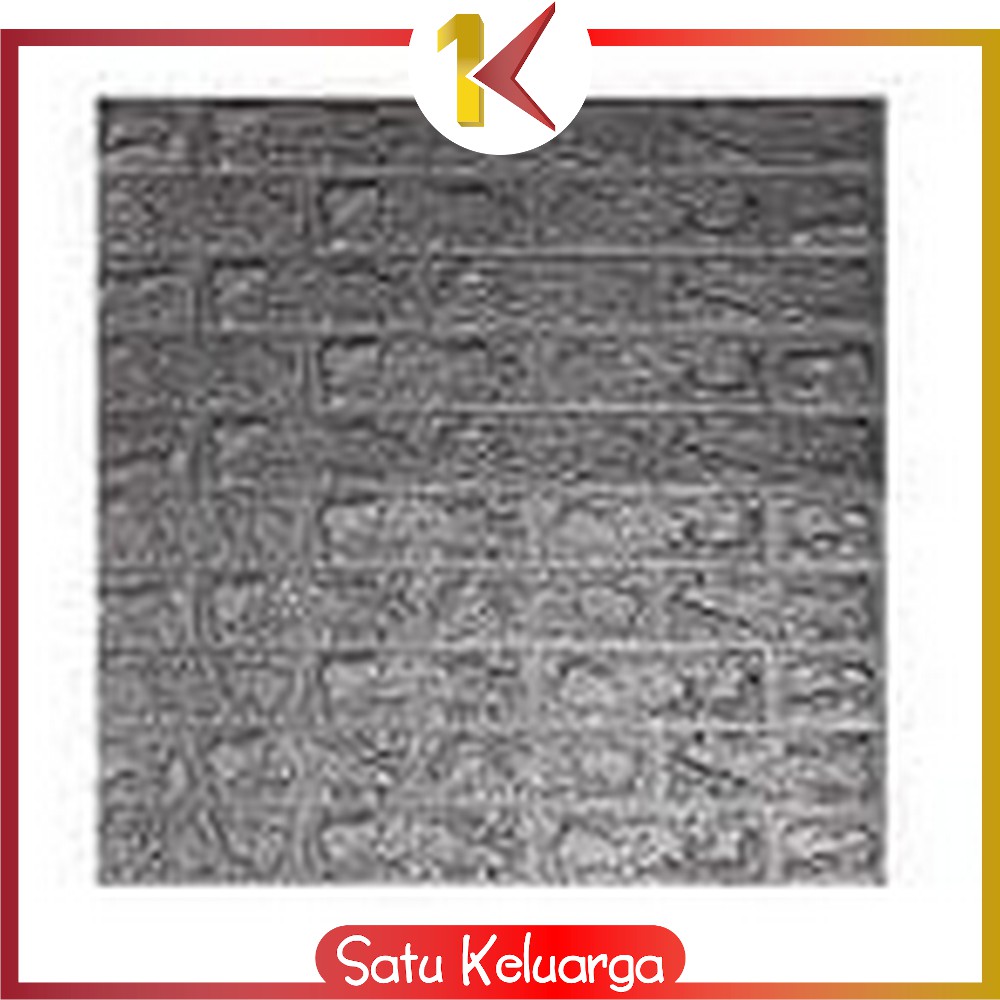 SK-C206 Wallpaper Dinding Foam 3D Kecil Motif Batu Bata / Walpaper Stiker Dinding Dekorasi Kamar-Batu Bata SILVERABU
