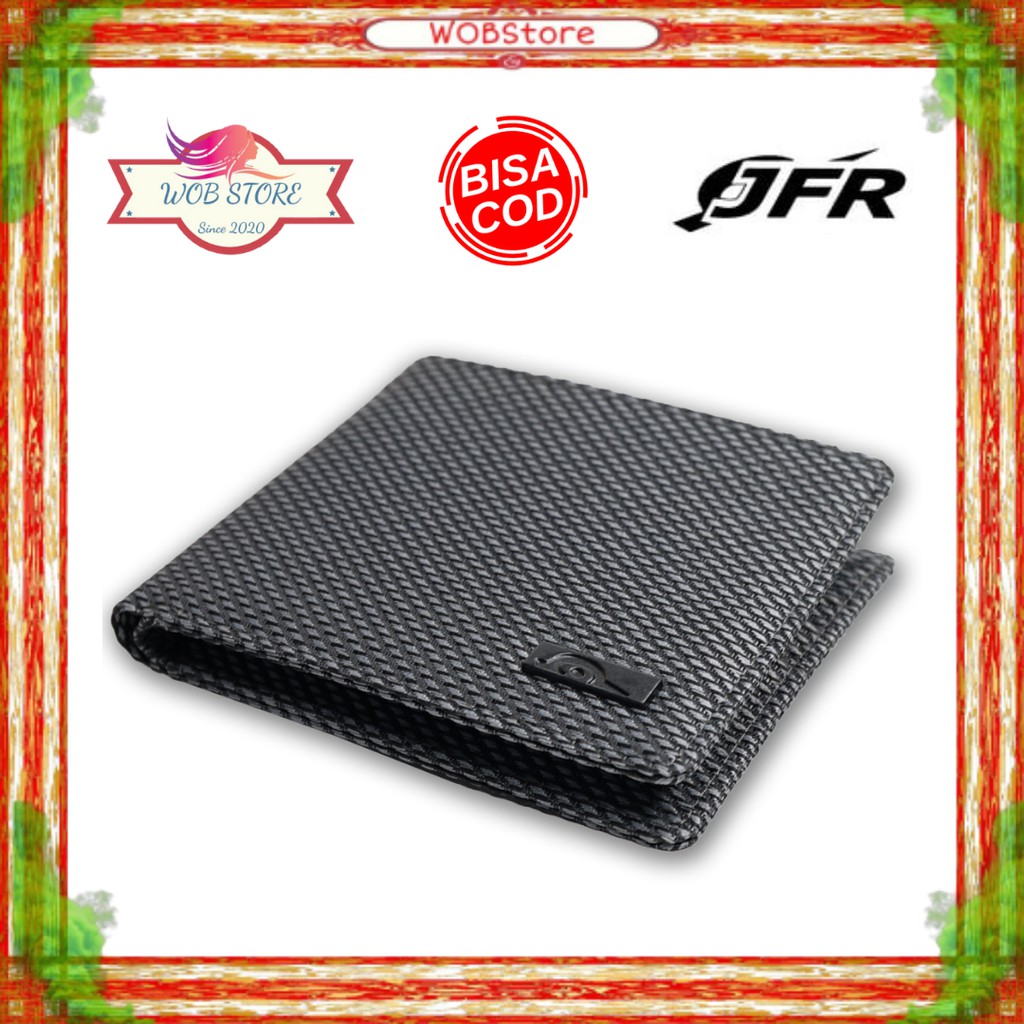 Fashion Dompet Pria Cowok Laki2 laki Bahan Kulit Canvas Asli Original Murah Keren Kekinian Unik JP22