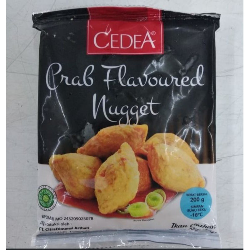 

Cedea crab flavoured nugget 200gr (naget kepiting)