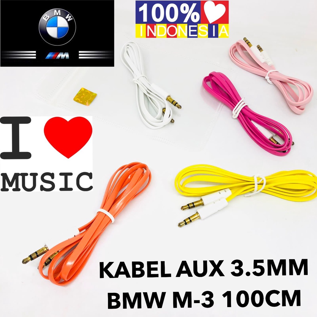 MINIGO Kabel Aux Jack 3.5mm Male to Male Audio Cable For Microphone Mic Ws858 1x1, 2x1transparan, 2x1 solid