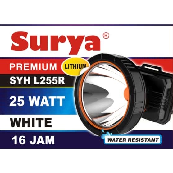 New Promo!!! Senter Kepala Selam 25 Watt Syh L-255r LED Cahaya Putih Dan Kuning Super Terang Berkualitas