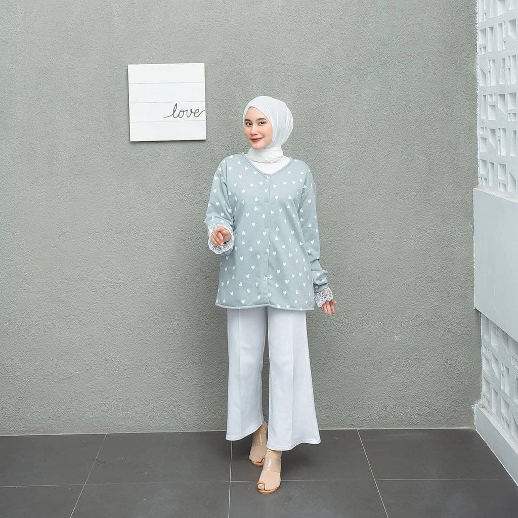 Nara Grosir - Lace Love Outer  | Fashion Terkini | Sweater Termurah