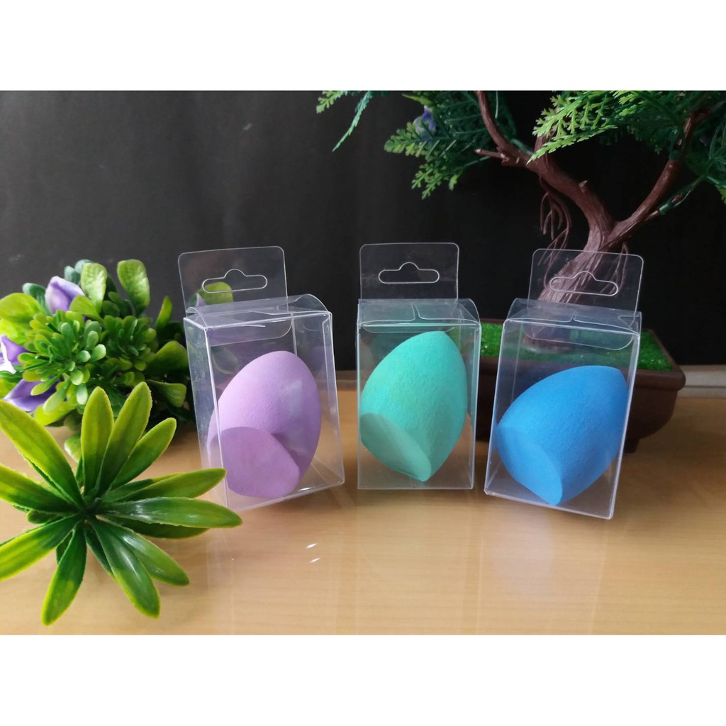 Spons Beauty Blender Aplikator Makeup Miring - Warna Random