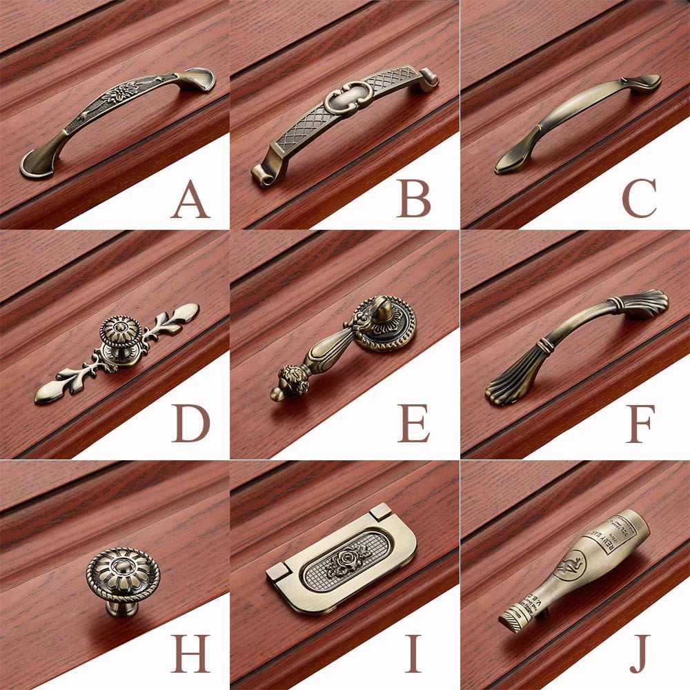 [Elegan] Knob Pintu Bronze 1pcs Handle Laci Lemari Lemari Dresser