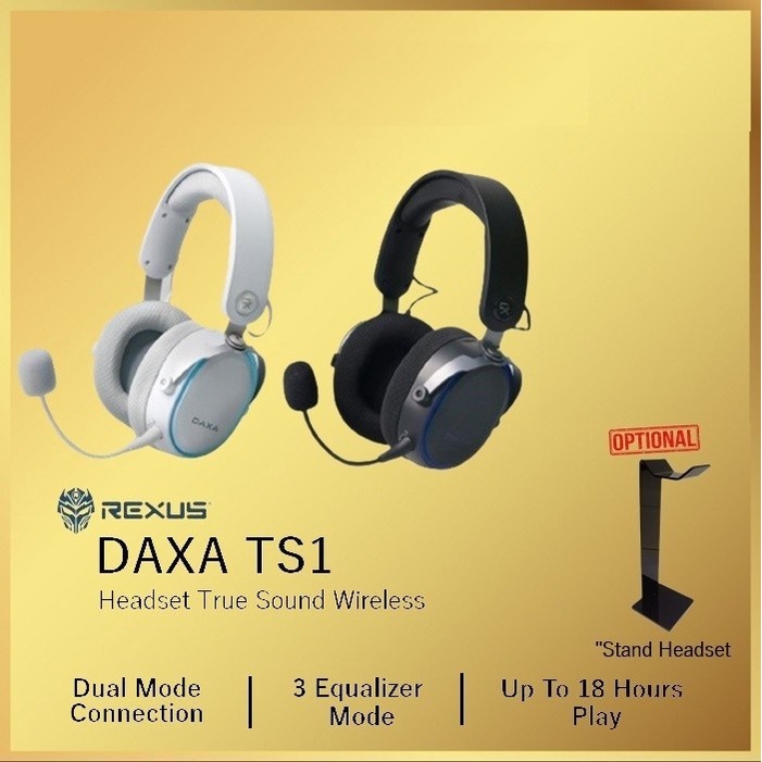 Rexus DAXA TS1 Gaming Headset True Sound Wireless Headphone