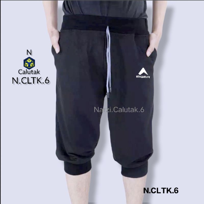 Narzi shop Celana Pendek 3/4 Pria Wanita Jogger Olahraga Jogging Lari Sepeda Pants Pria