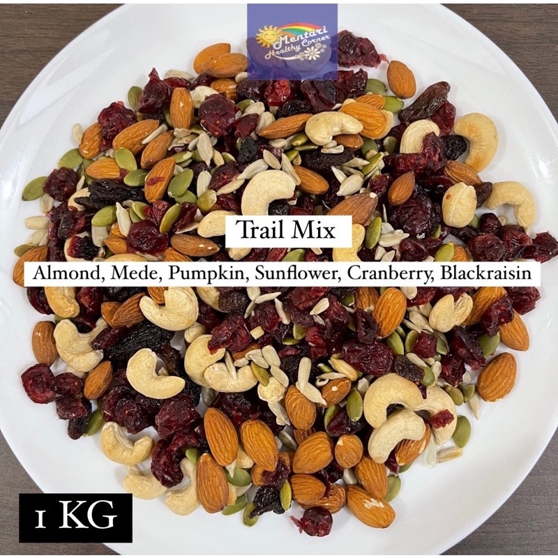 TRAIL MIX 1Kg (Almond, Mede, Pumpkin seed, Sunflower, Cranberry, Raisin) 1KG