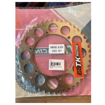 SALE GIR GEAR BELAKANG KLX 520 KLX 230 / 250 TK RACING SIZE 50T - 55T