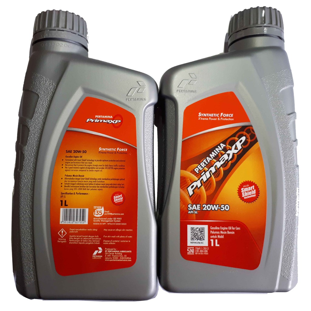 PrimaXP Pertamina SAE 20W-50 (1liter) / Oli Mobil