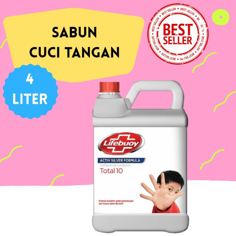 HAND & BODY WASH LIFEBUOY 4 LITER / HAND SOAP LIFEBUOY 4 LITER