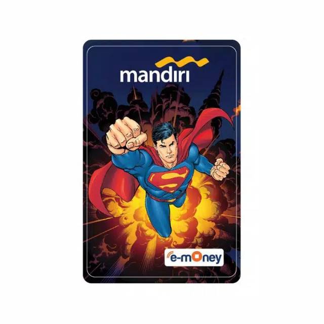 Mandiri eMoney SUPERMAN ORI /Like eTOLL Tapcash Flazz or Brizzi