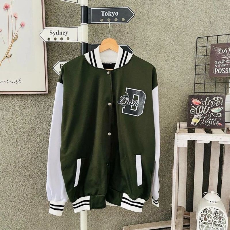 D Baseball XXL Jaket l Jaket Polos l Jaket Pria dan Wanita
