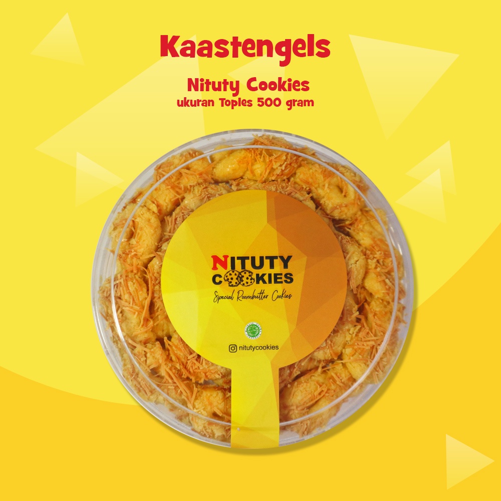 

Kue Kering Kaastengels Keju 500gr Renyah Gurih by Nituty Cookies