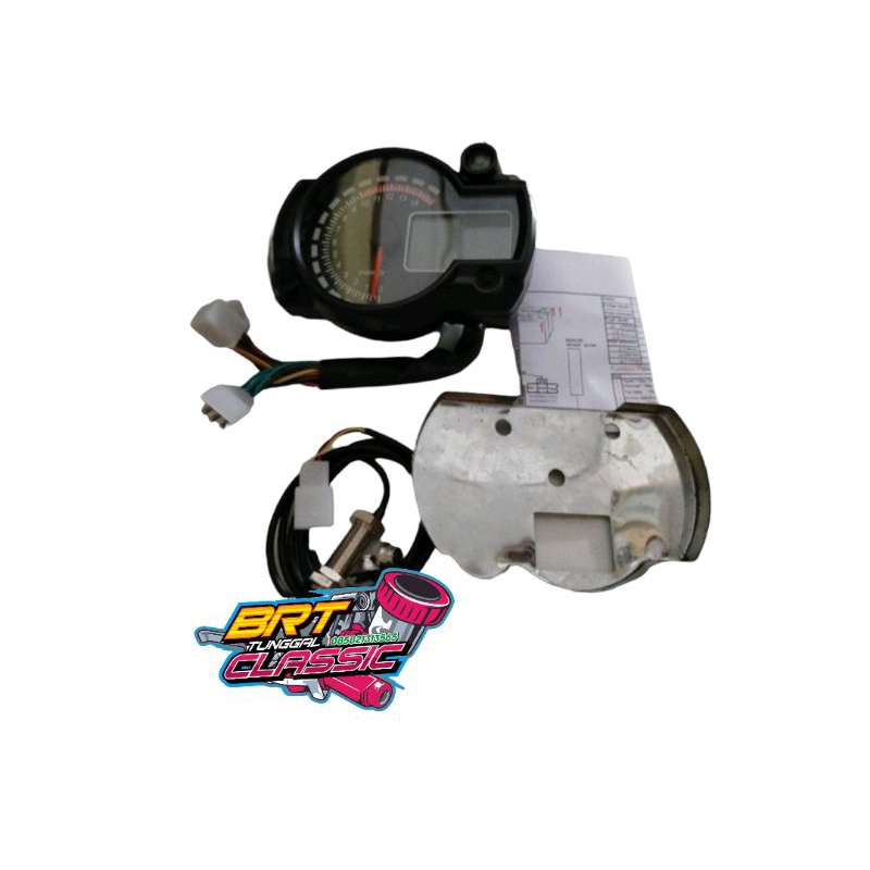 Speedometer spido koso rx2n set dudukan pangkon spido digital koso rx2Harga set spido + pangkon