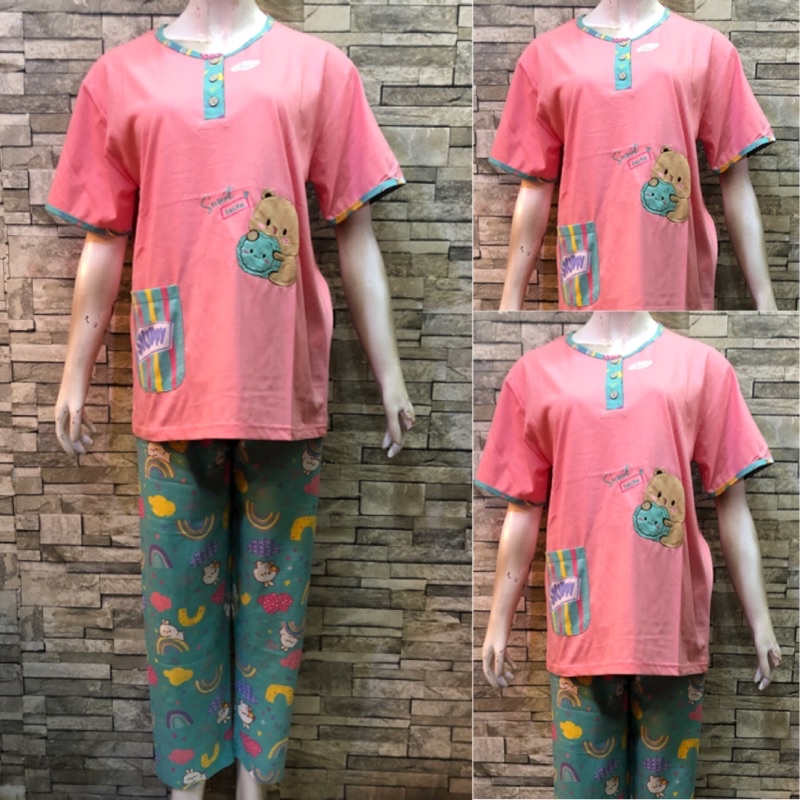 CP FOREVER MAMA SIZE | BAJU TIDUR | PIYAMA | COD-761 Pink