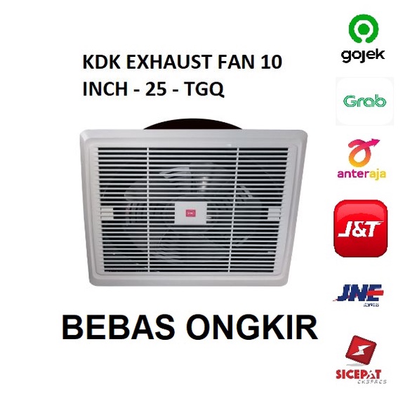 KDK Exhaust Fan Plafon 10 Inch 25TGQ2 - Exhaust Fan Plafon 10 Inch KDK