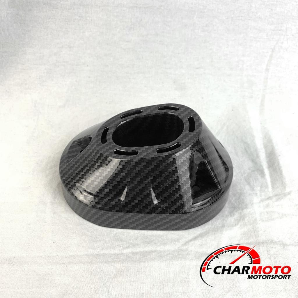 Tutup Corong Knalpot Vario 160 Karbon Nemo / Cover Knalpot Carbon Original PNP - Charmoto