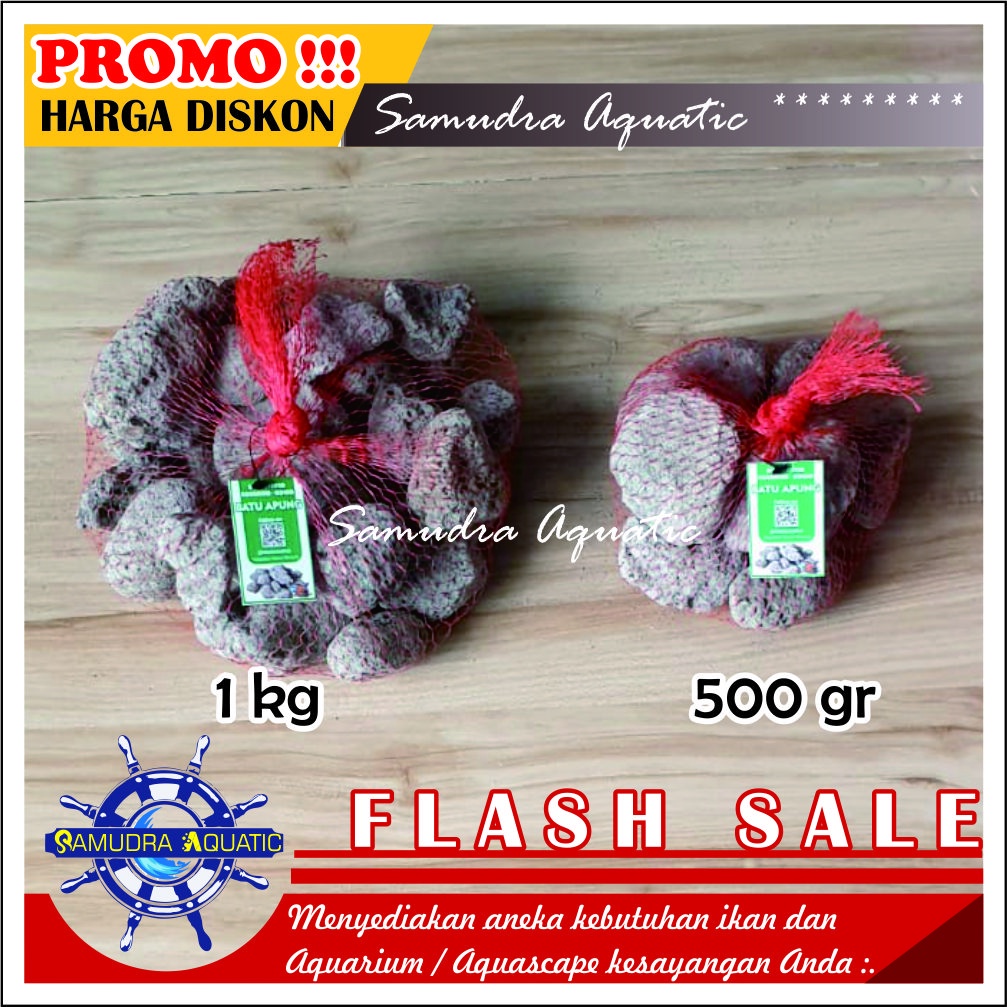 BATU APUNG GOMBONG (1 kg), Batu GOMBONG APUNG Media Filter Aquarium Aquascape, Media Filter Kolam