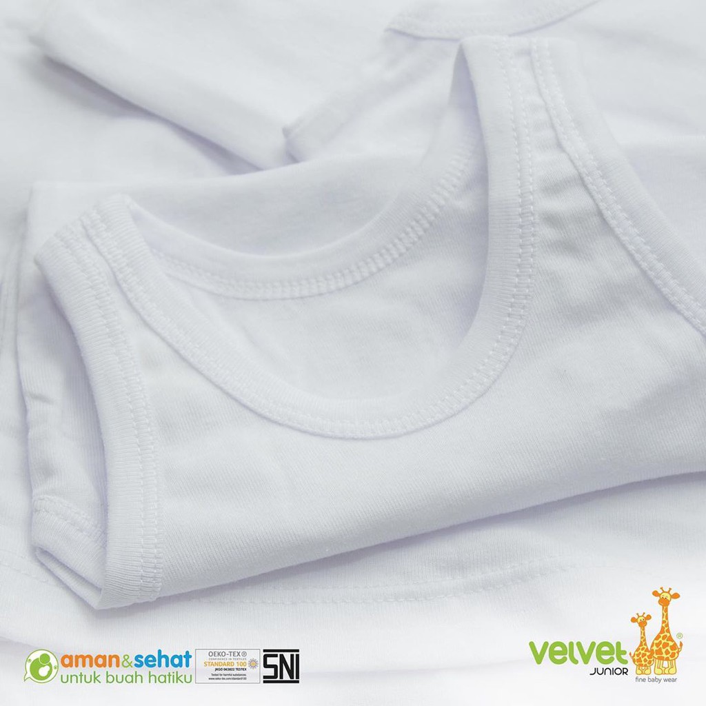 Singlet Velvet Junior dan Libby - Kaos Dalam Bayi dan Anak SNI