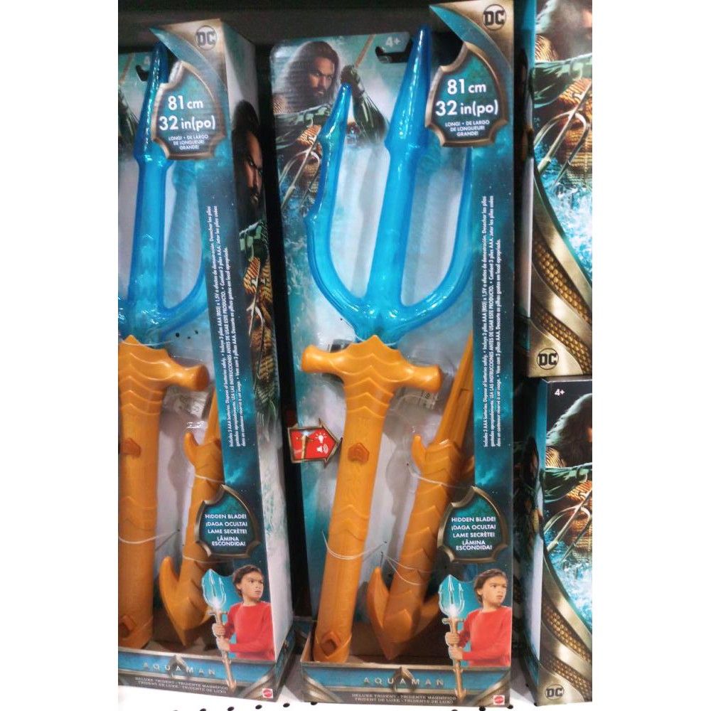 Senjata AQUAMAN Deluxe Trident - Original MATTEL