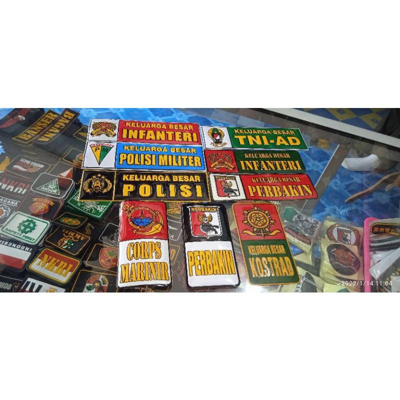 (COD) STIKER MILITER STIKER TNI AD STIKER PERBAKIN STIKER KELUARGA BESAR POLISI STIKER MARINIR STIKE