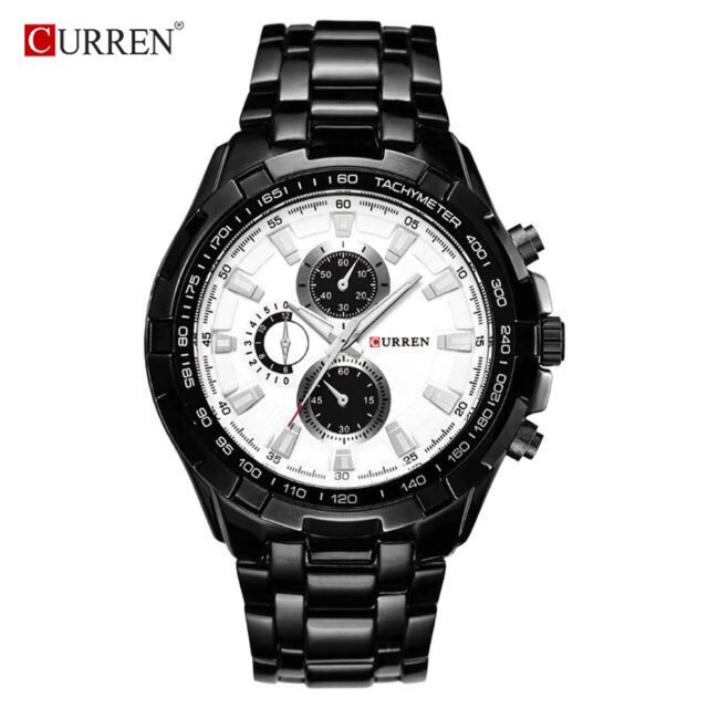 CURREN MAN 8023/FREE BOX POLOS/STAINLESS STEEL
